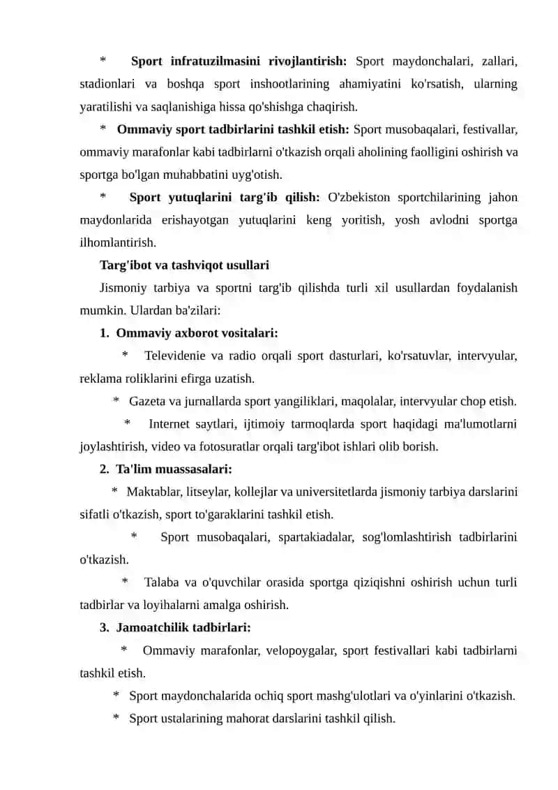 Jismoniy tarbiya va sportni targ‘ibot va tashviqot ishlari 2