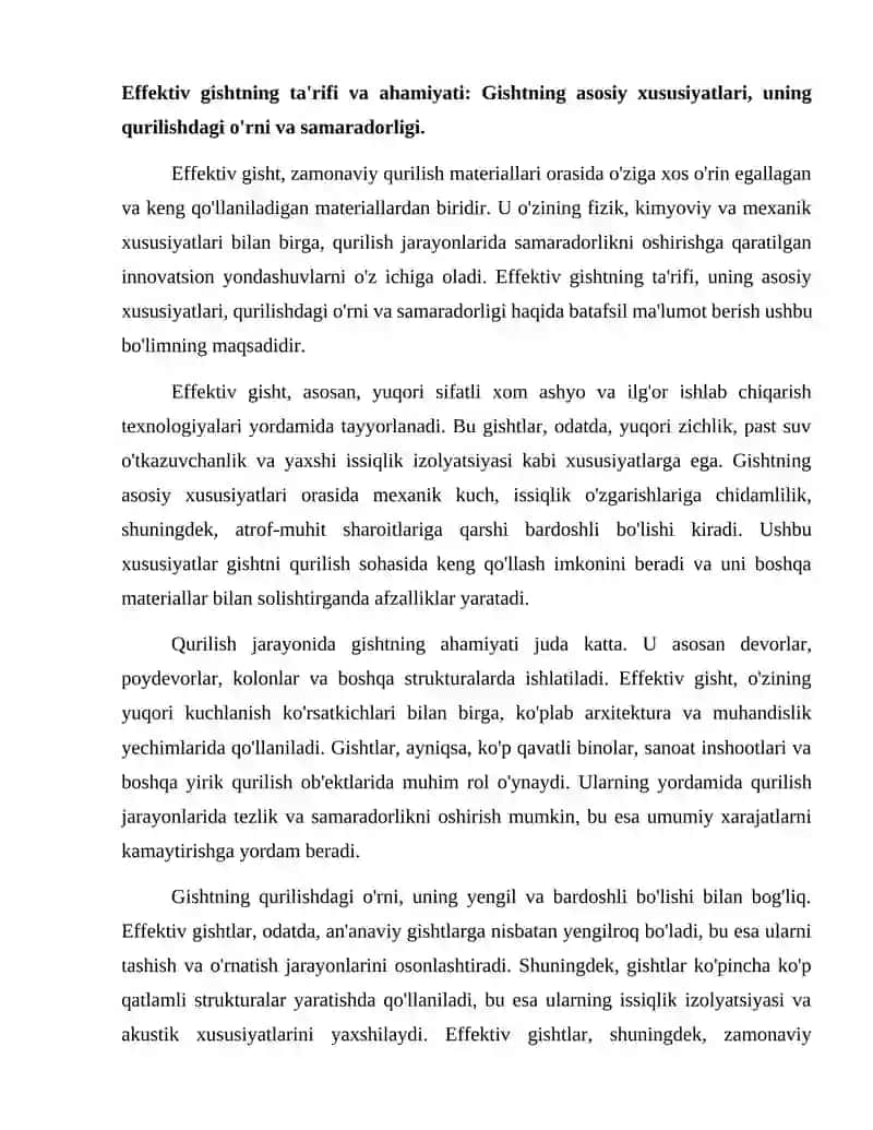 Effektiv gisht 2