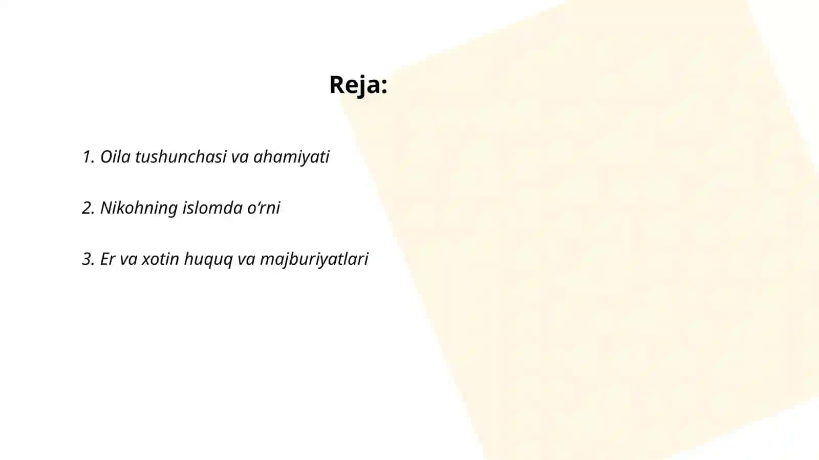 Oila tushunchasi va ahamiyati 2