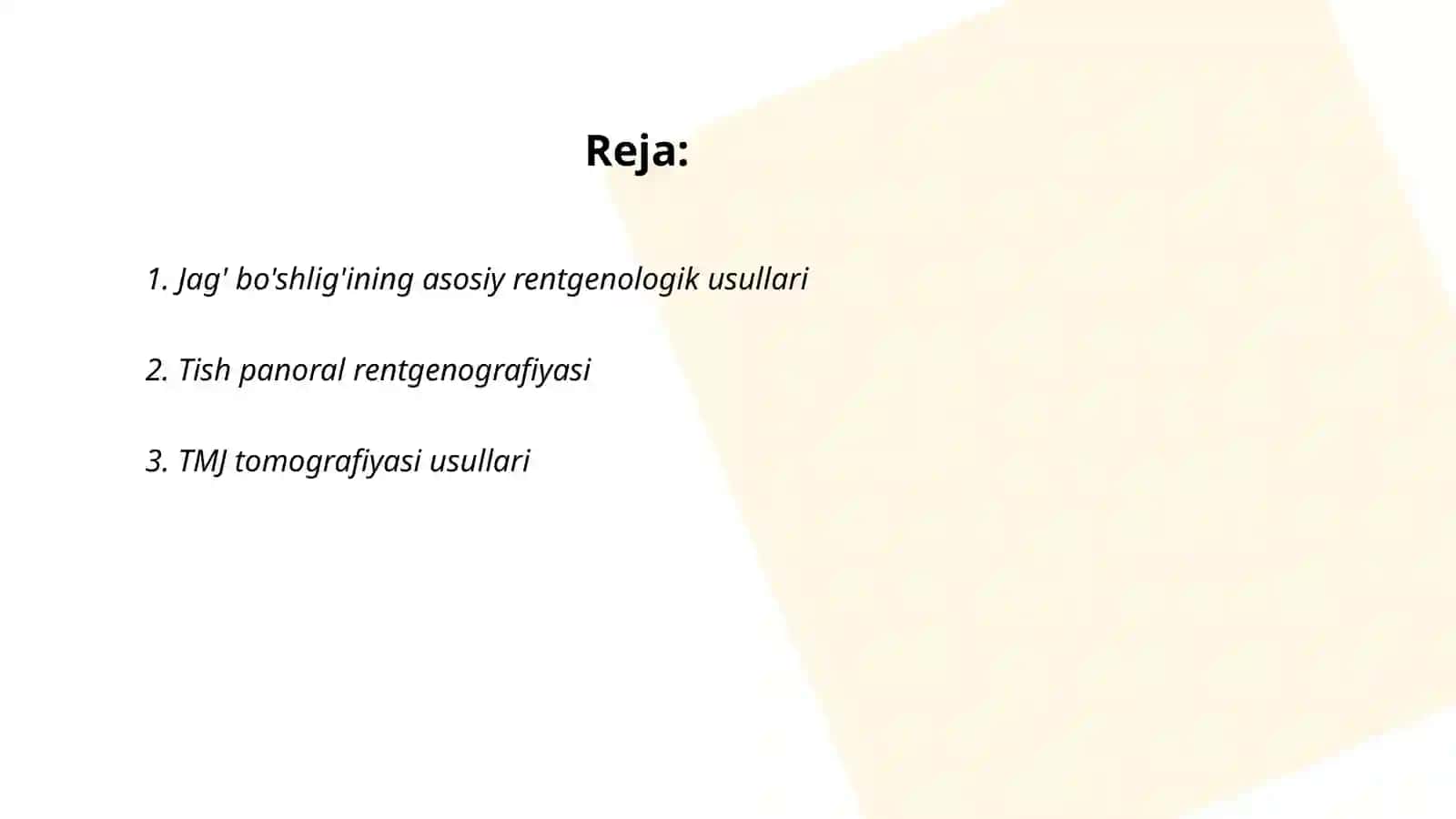 Jag' bo'shlig'ining asosiy rentgenologik usullari 2