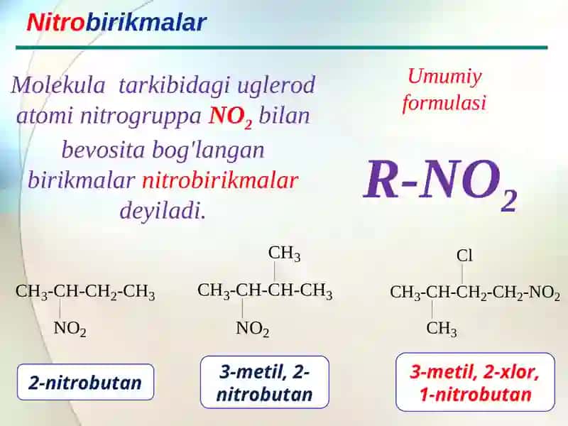 Nitro birikmalar 2