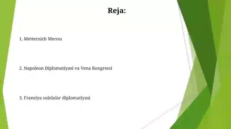 Napoleon Diplomatiyasi va Vena Kongressi 2