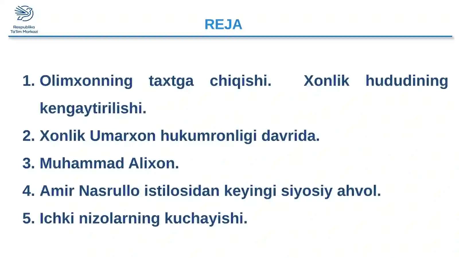 XVIII asrning ikkinchi yarmi – XIX asrning birinchi yarmida Qo‘qon xonligida siyosiy hol 2