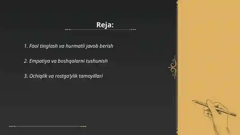 Samarali muloqotda hamkorlik va hurmat tamoyillari 2