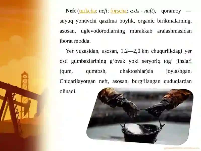 Neft va Gazni Paydo bo'lish Usullari 2