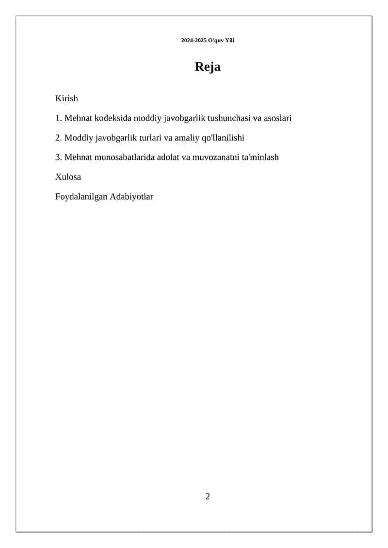 Moddiy javobgarlik tushunchasi va asoslari 2