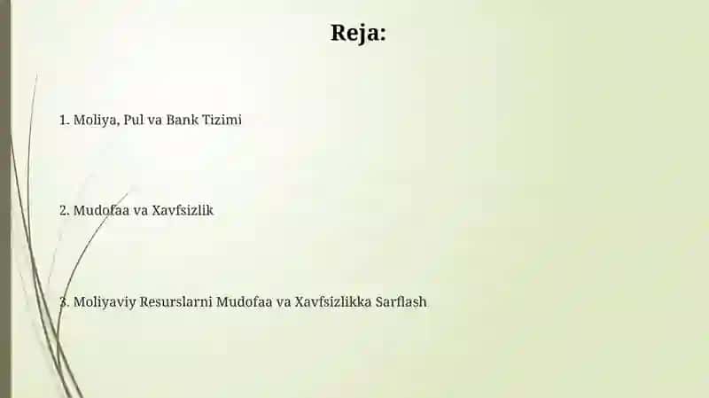 Moliya, Pul va Bank Tizimi 2