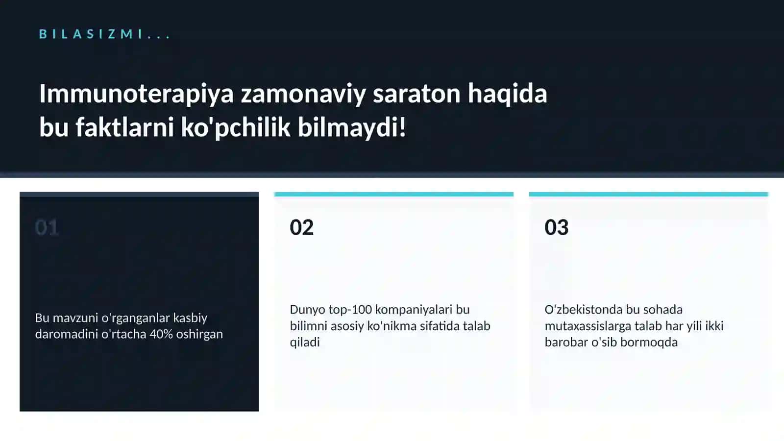 Immunoterapiya zamonaviy saraton 2