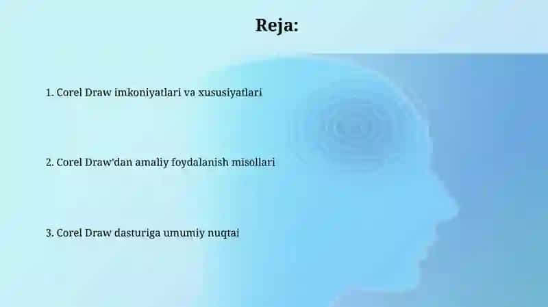 Corel Draw grafik dasturi va uning imkoniyatlari 2