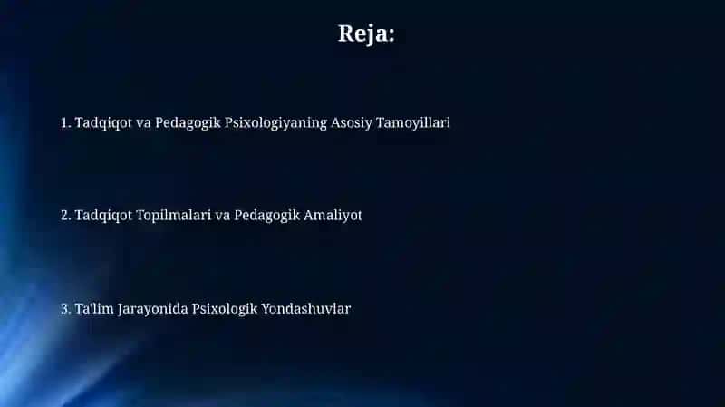 Yosh va pedagogik pisihaliyasi 2
