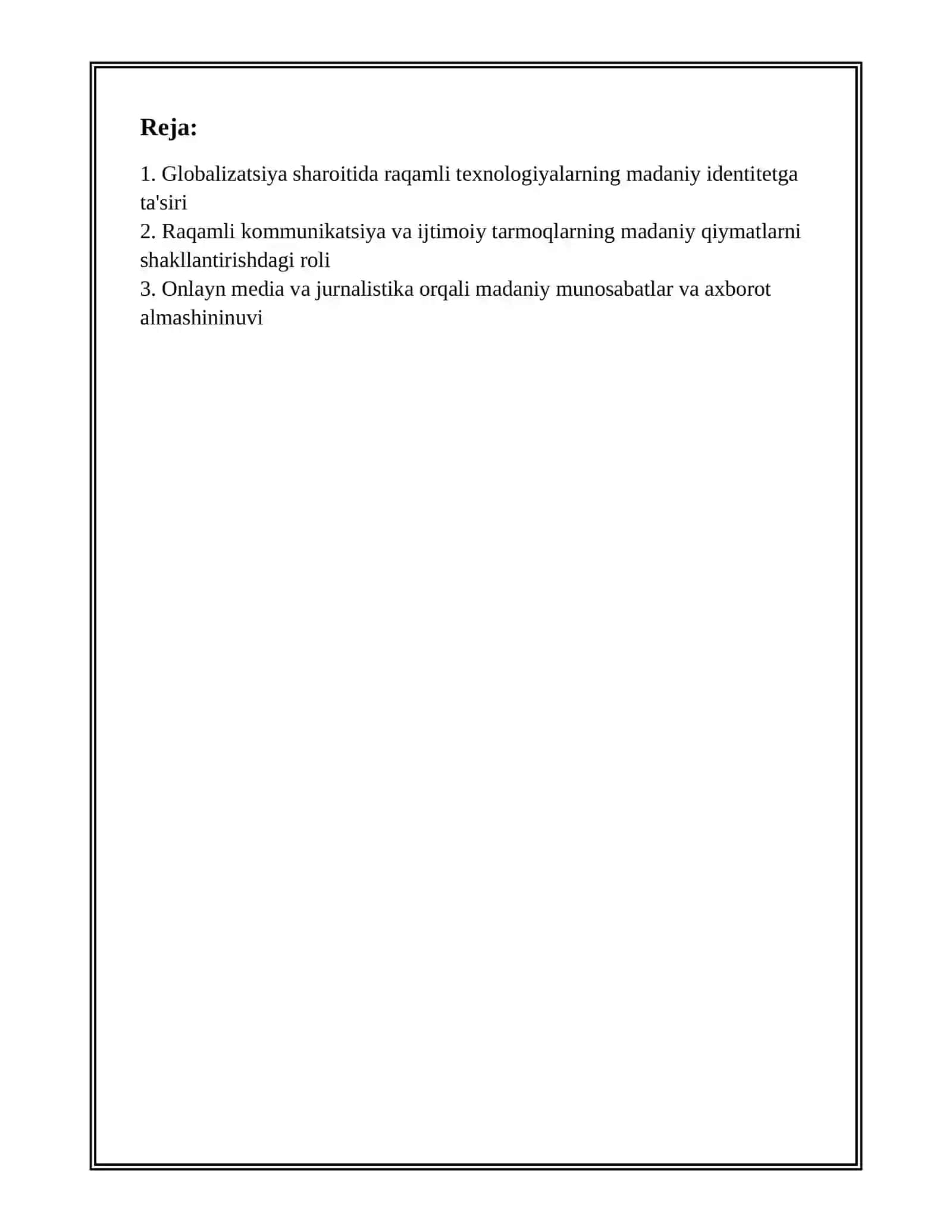 GLOBALLASHUV SHAROITIDA RAQAMLI TEXNOLOGIYALARNING IJTIMOIY-MADANIY VA KOMMUNIKATIV AHAMIYATI 2