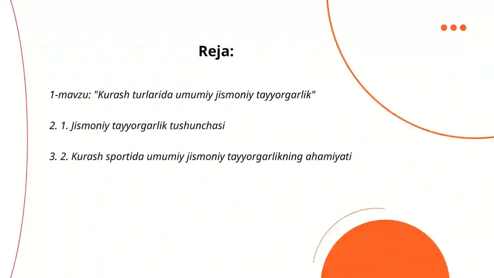 Kurash turlarida umumiy jismoniy tayyorgarlik 2