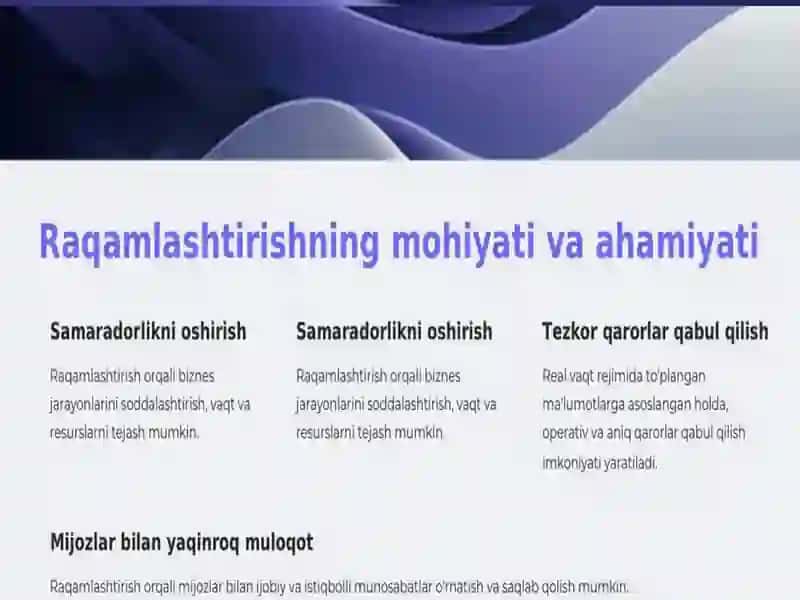 Raqamlashtirish 2