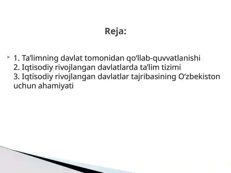 Iqtisodiy rivojlangan davlatlarda ta’lim tizimi 2