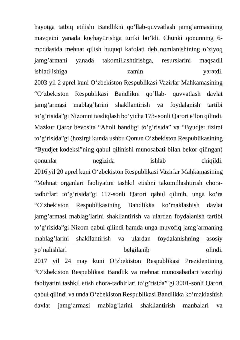 Bandlikka ko’maklashish davlat jamg’armasi 2