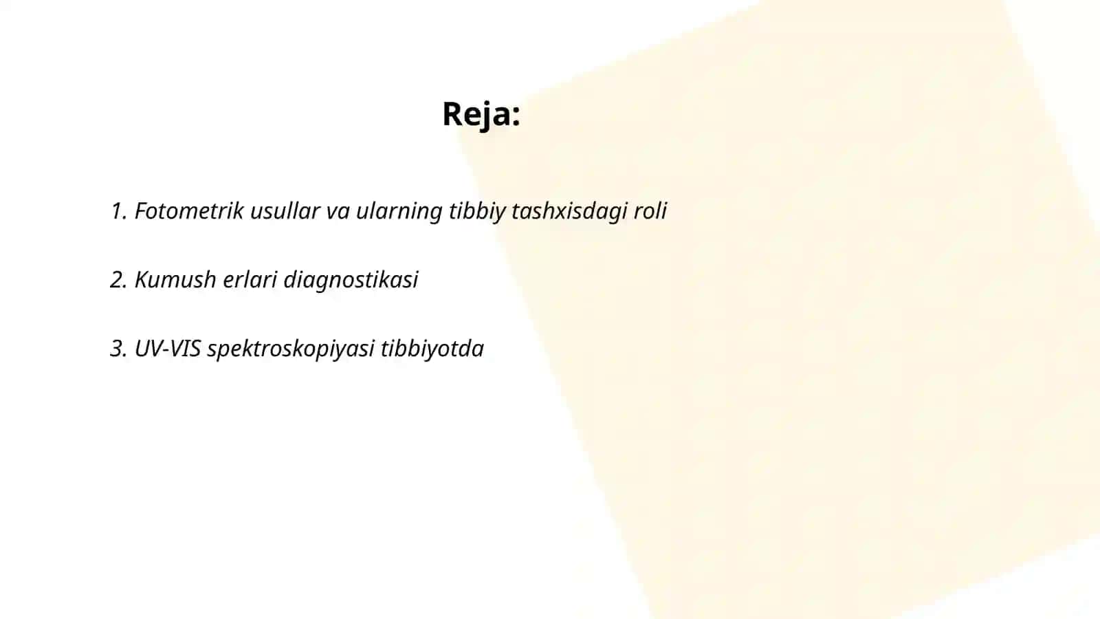 Fotometrik usullar va ularning tibbiy tashxisdagi roli 2