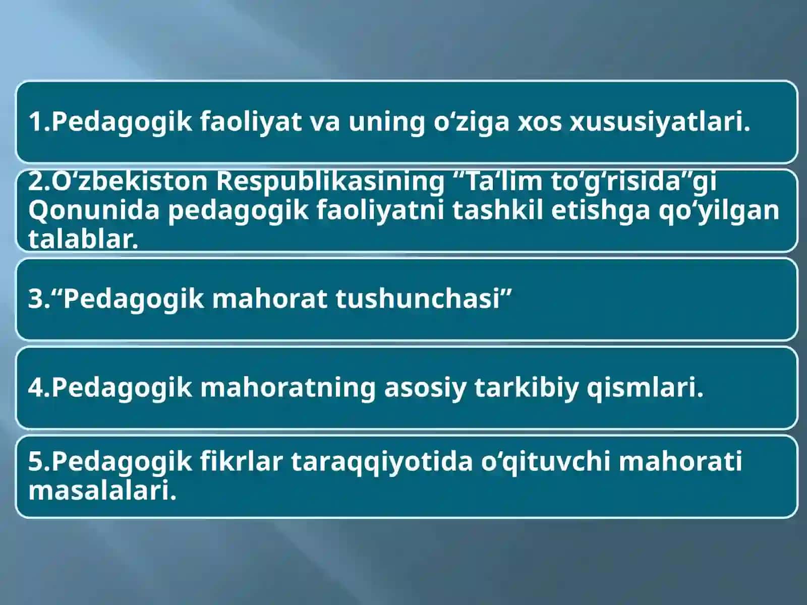 PEDAGOGIK MAHORAT FAN SIFATIDA 2