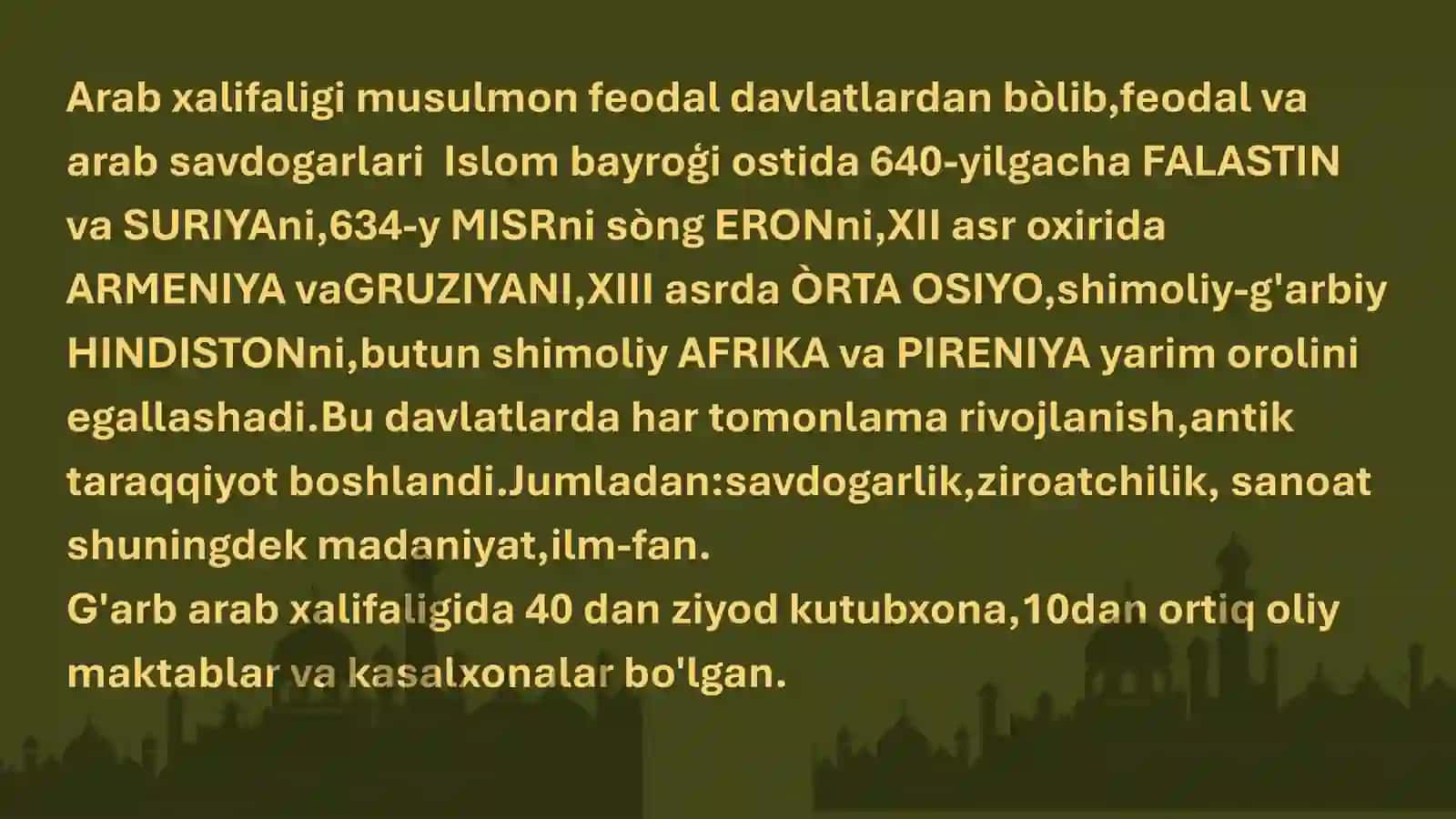 ISLOMDA TIBBIYOT RIVOJI 2