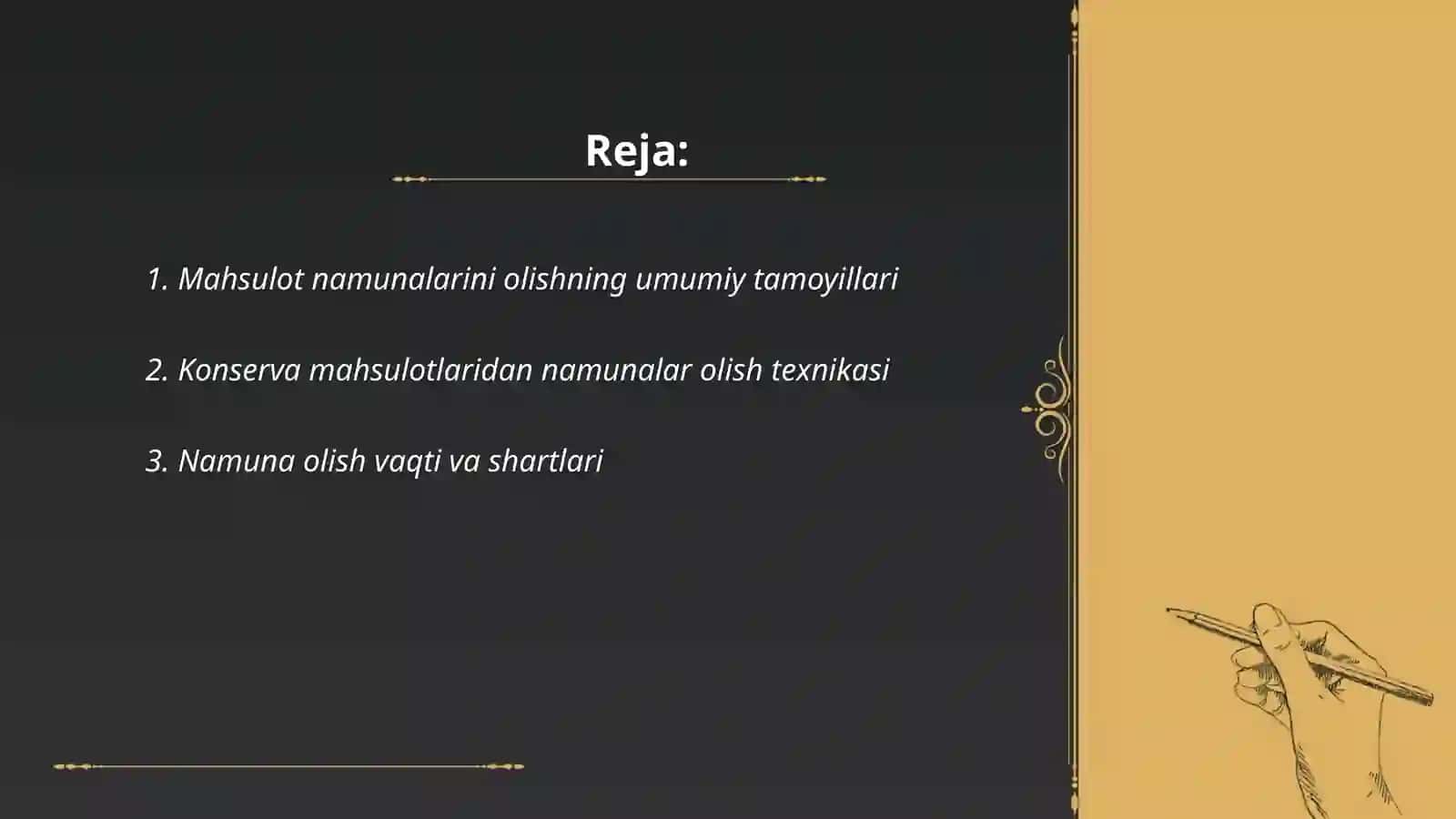 Konserva mahsulotlarini analiz qilish uchun namunalar olish va ularni tahlil qilish usullari 2