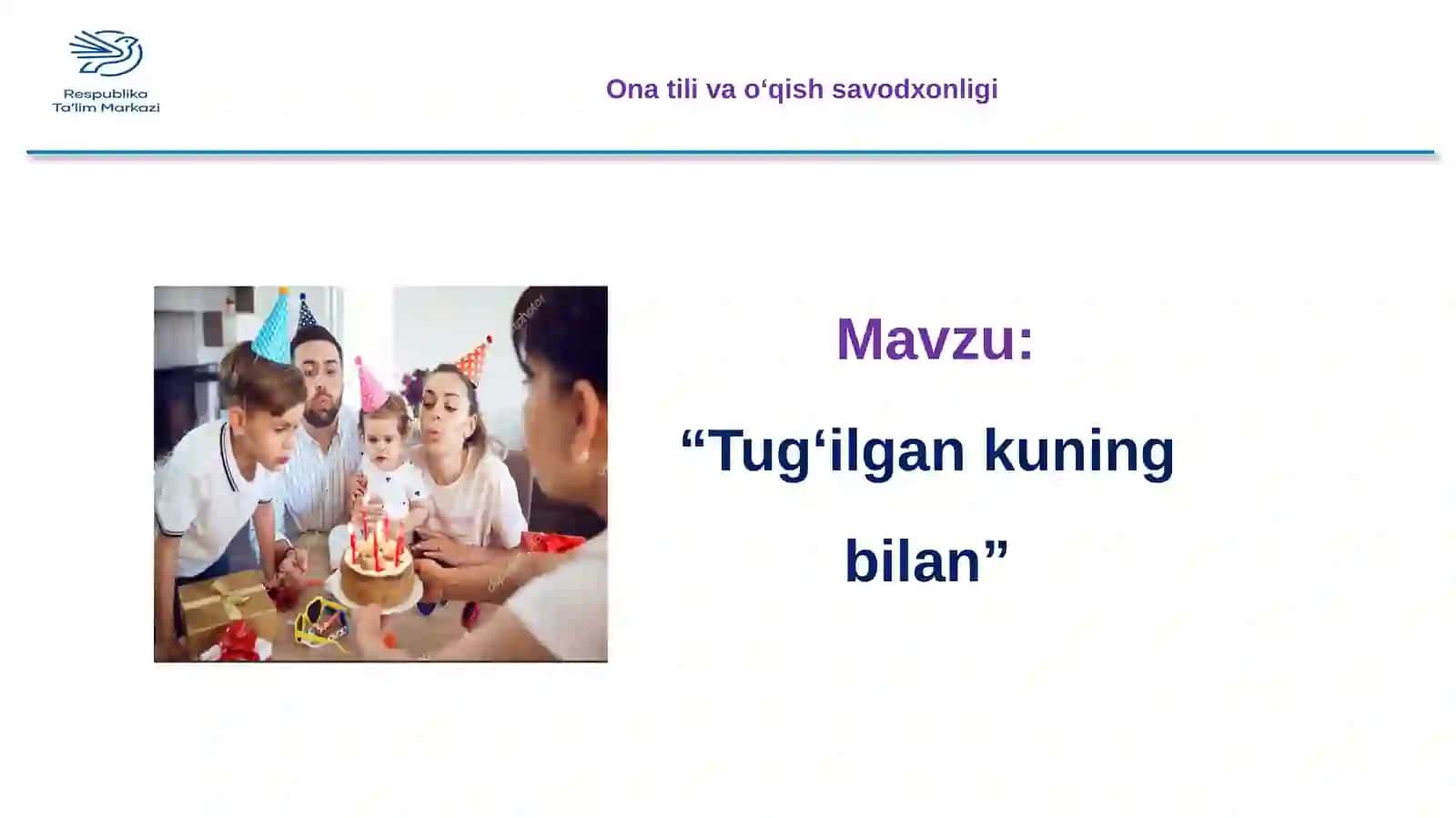 “Tug‘ilgankuning bilan” 2