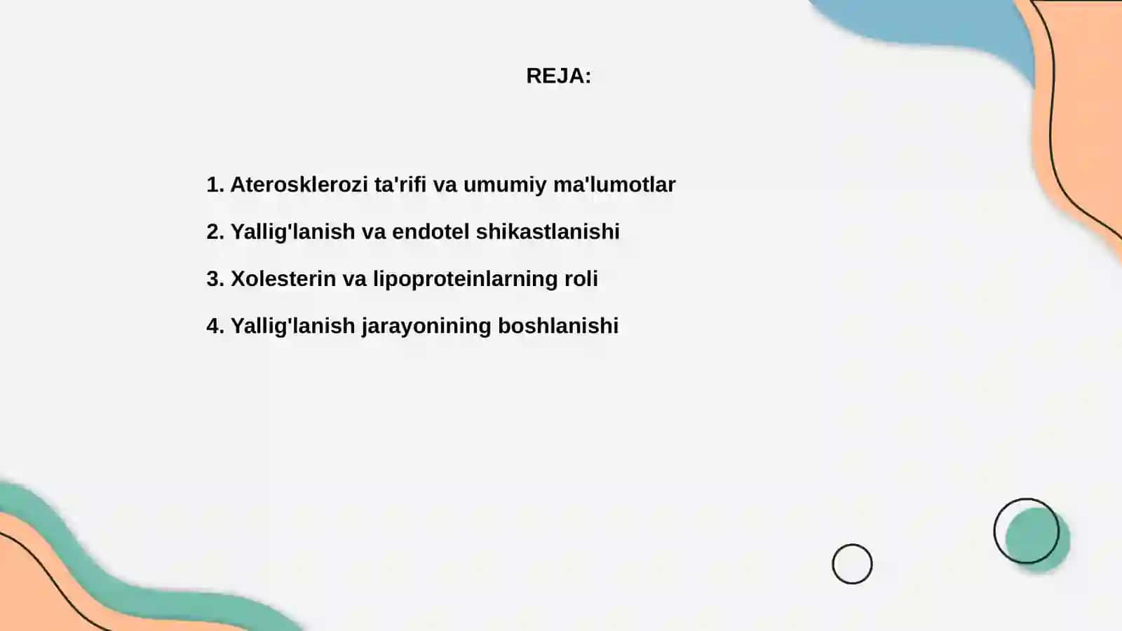 Aterosklerozning kelib chiqish mexanizmi 2