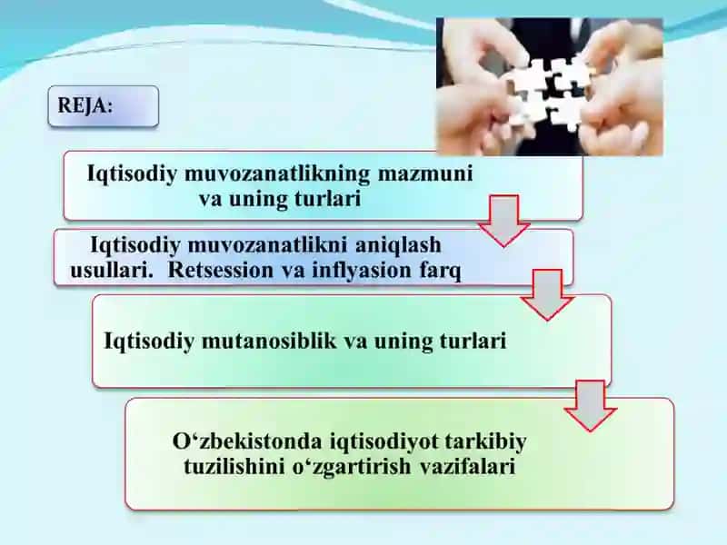 Milliy iqtisodiyotning muvozanatli va mutanosibli o’zgarishlari 2