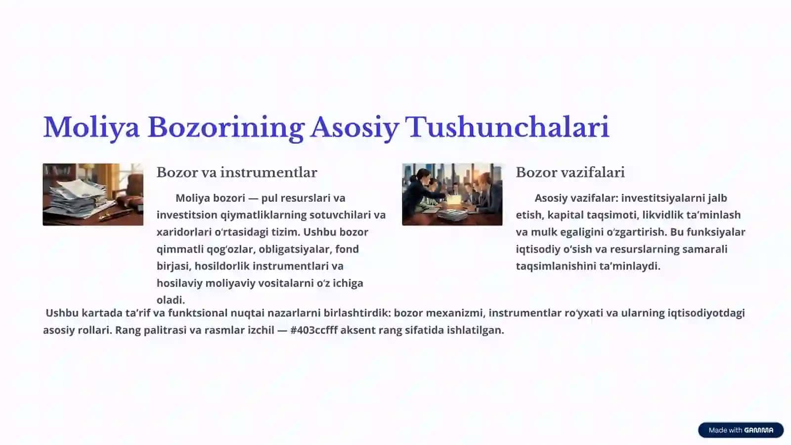 Sugʻurta va Pensiya Fondlarining Moliya Bozoridagi Faoliyati: Investitsiya va Barqarorlik 2
