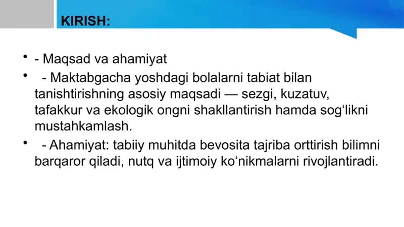 Sayirni ótkazish mohiyati va ularning turlari. 2