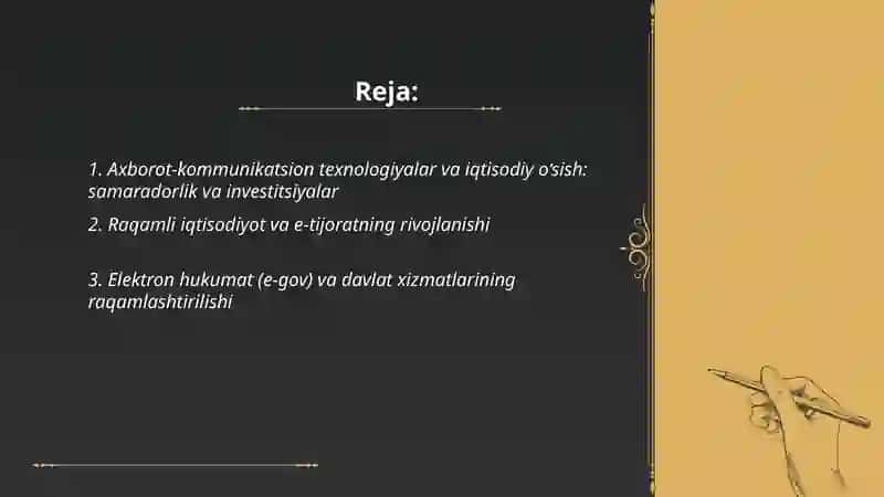 Iqtisodiyotda axborot-kommunikatsion texnologiyalarining roli va ahamiyati 2