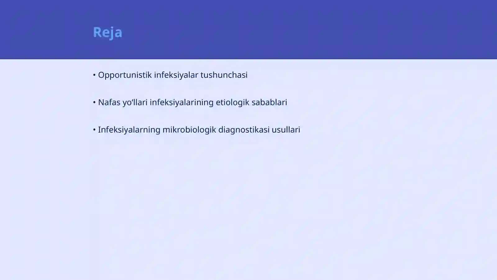 Nafas yoʻllari opportunistik infeksiyalar etiologiyasi va mikrobiologik diagnostikasi 2