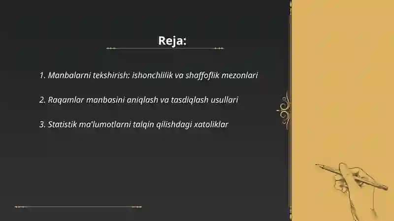 Manbalarni tekshirish: ishonchlilik va shaffoflik mezonlari 2