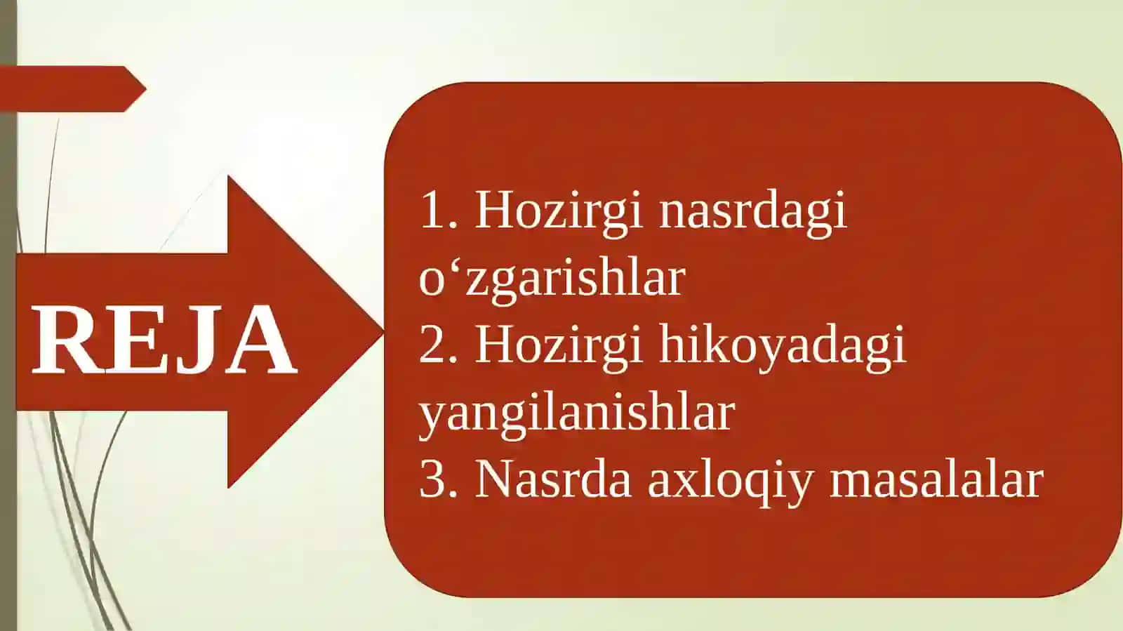 HOZIRGI NASR XUSUSIYATLARI 2