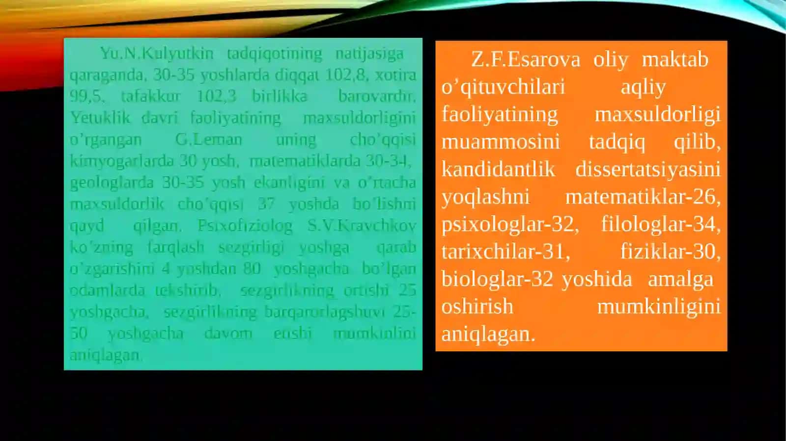 O'RTA YETUKLIK DAVRINING PSIXOLOGIK XUSUSIYATLARI 2