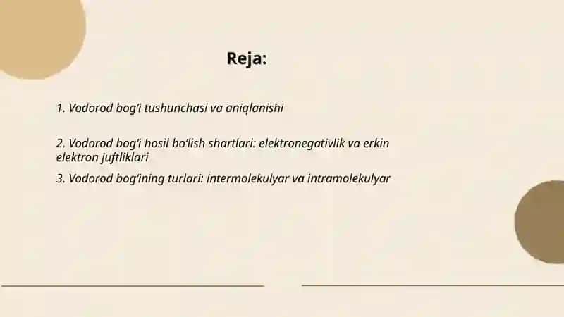 Vodorod bogʻi, uning hosil boʻlish shartlari va ahamiyati 2
