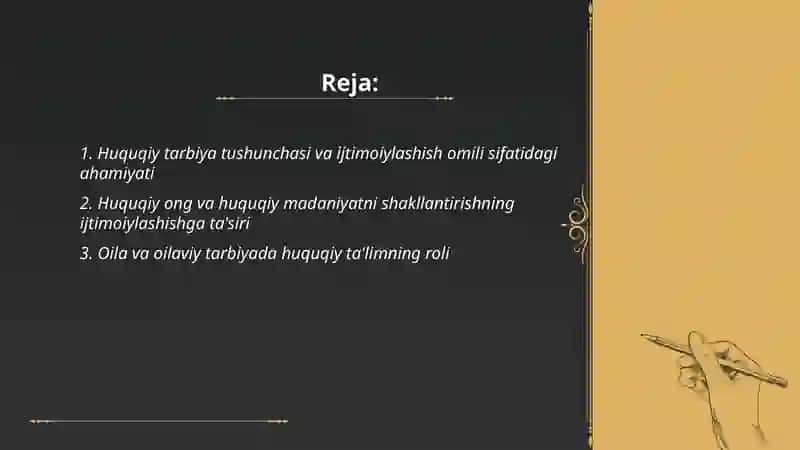 Huquqiy tarbiya – ijtimoiylashish omili sifatida 2
