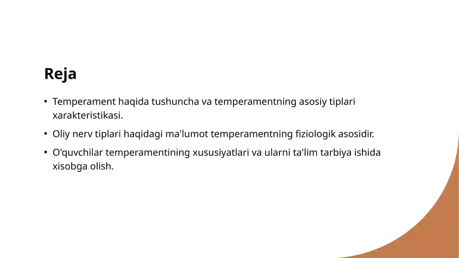 Oliy nerv faoliyati tiplari va aniqlash usullari 2