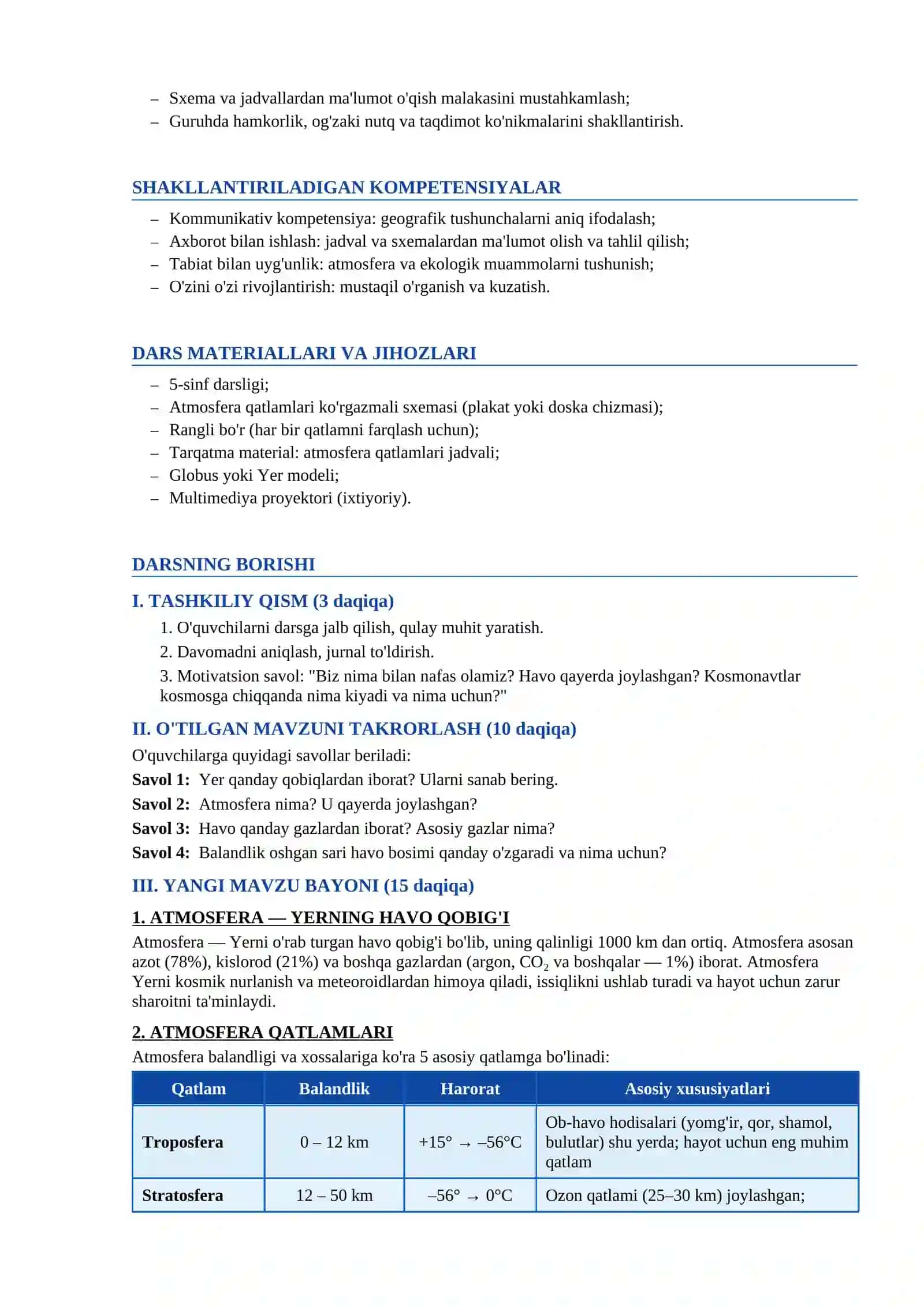 ATMOSFERA QATLAMLARI 2