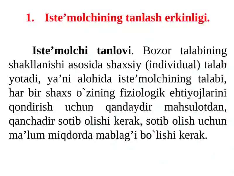 ISTЕ’MОLCHI TANLОVINI MОDЕLLASHTIRISH 2