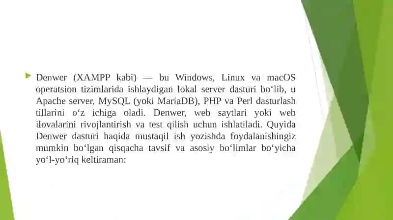 Denwer (XAMPP kabi) 2