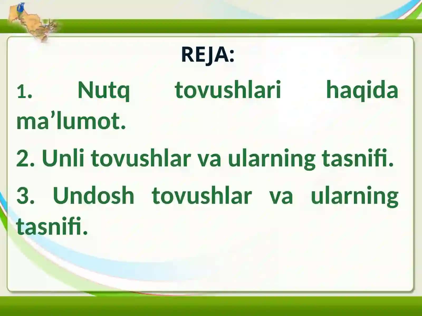 Ona tilining vokalizmi va konsonantizmi 2