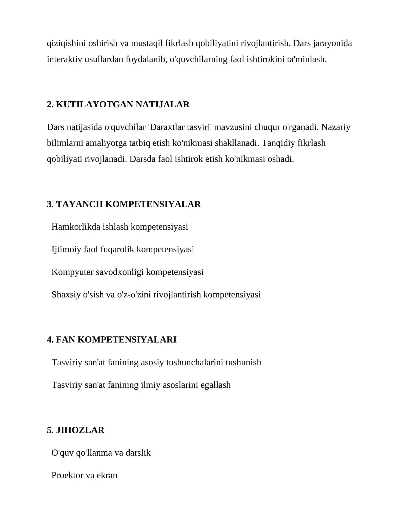 Daraxtlar tasviri 2