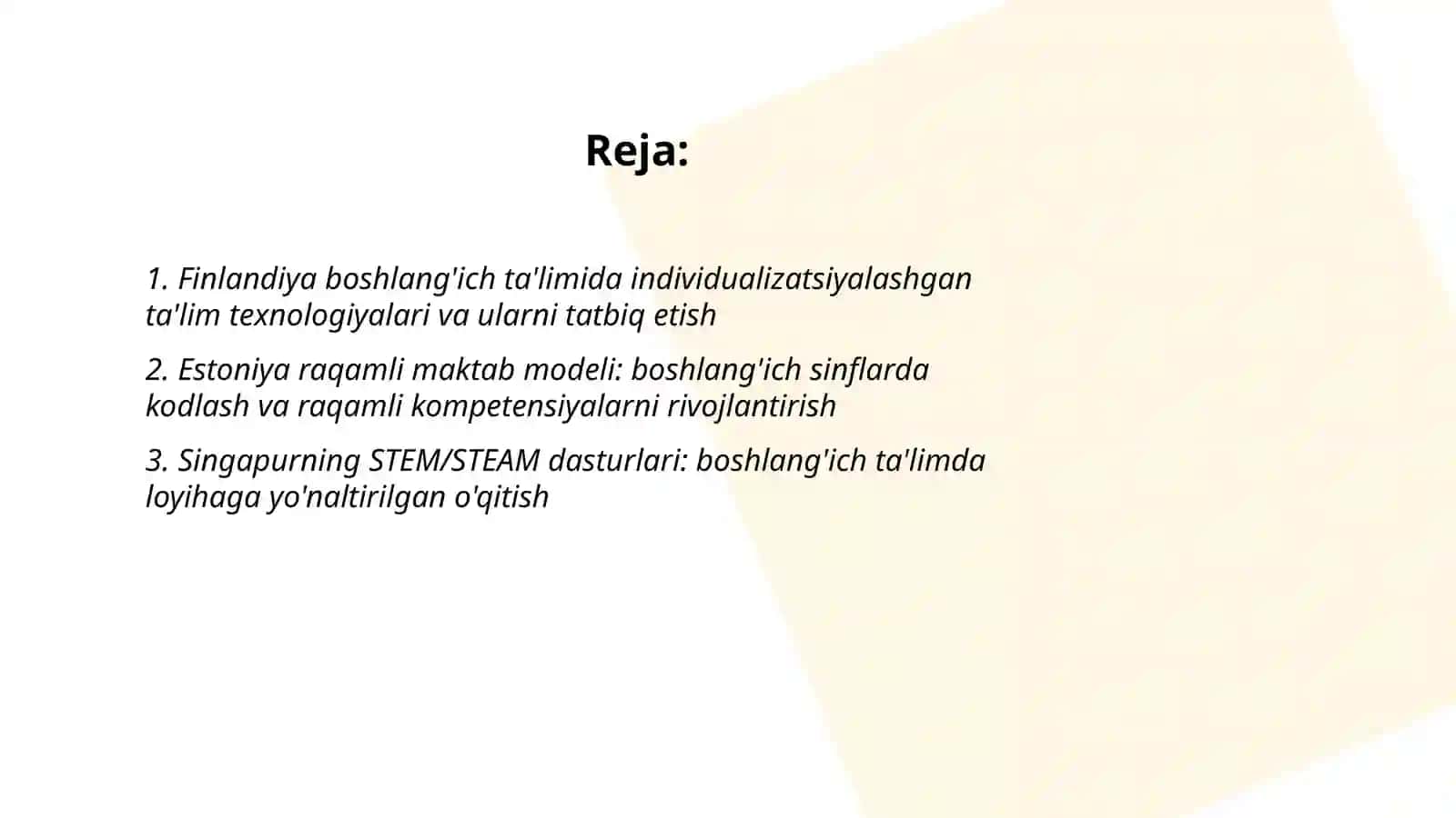 Rivojlangan davlatlarda boshlang'ich ta'limning innovatsion texnologiyalari 2
