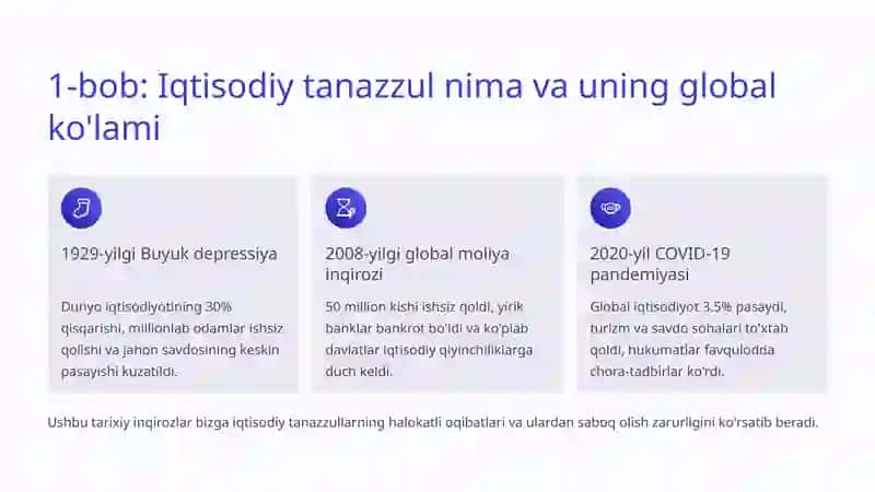 Iqtisodiy tanazzullar va ularni yengish strategiyalari 2