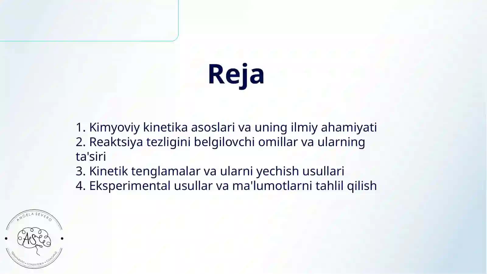 KIMYOVIY KINETIKA 2