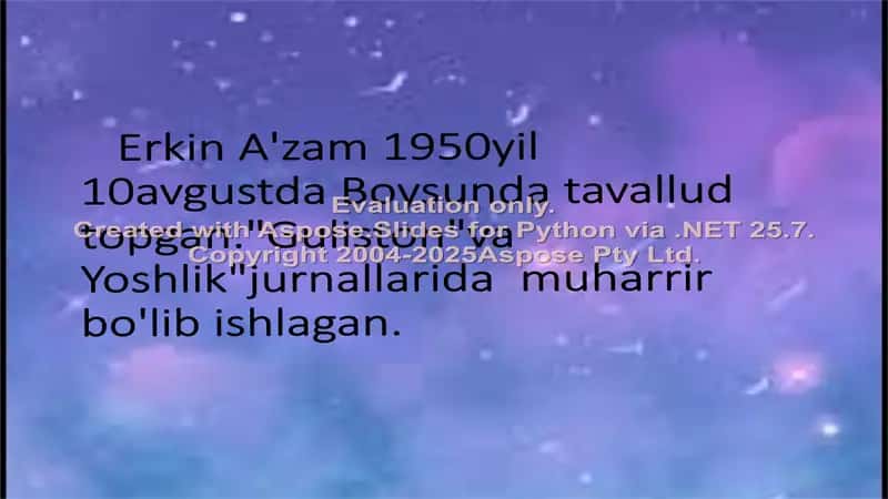 Erkin A'zam "Ko'k eshik" hikoyasi 2