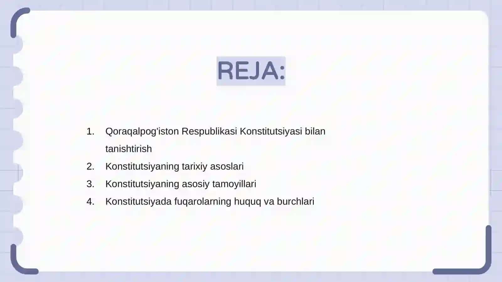 Qoraqalpog'iston Respublikasi Konstitutsiyasi va davlat tuzulishi 2