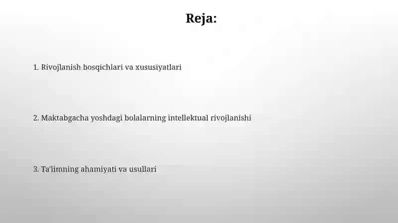 Maktabgacha yoshdagi bolalarni aqliy rivojlantirish 2
