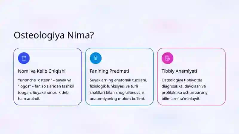 Osteologiya: Suyaklarning Umumiy Tuzilishi 2