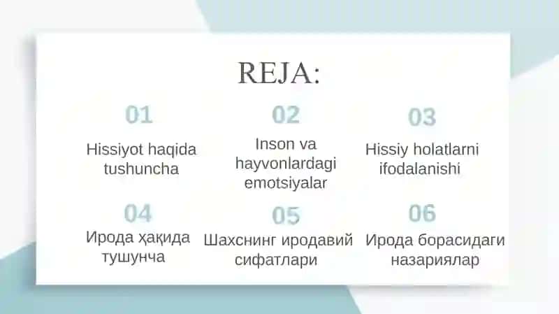 Hissiyotlar va Irodaning Psixologik Xususiyatlari 2