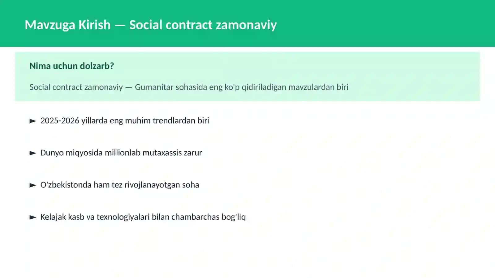 Social contract zamonaviy 2